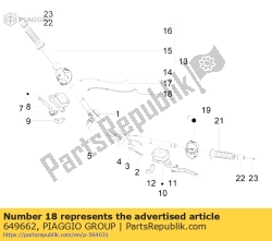 Aprilia 649662, Overdragen, OEM: Aprilia 649662