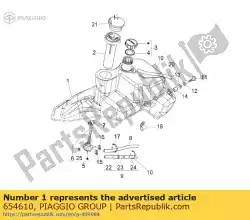 Tutaj możesz zamówić zbiornik paliwa od Piaggio Group , z numerem części 654610: