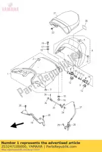 Yamaha 2S3247100000 conjunto de assento único - Lado inferior