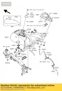 kawasaki 921610040 serranda, copertura del misuratore vn2000-a1h - Il fondo