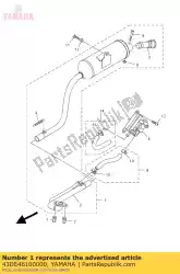 Here you can order the exhaust pipe assy 1 from Yamaha, with part number 43DE46100000: