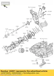 Qui puoi ordinare filter-assy-olio da Kawasaki , con numero parte 160970009: