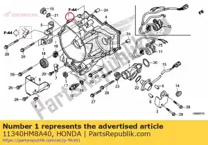 Honda 11340HM8A40 cover comp., r. carter - Onderkant