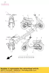 Qui puoi ordinare grafico 7 da Yamaha , con numero parte 2B7F179J2000: