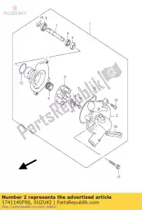 suzuki 1741140F00 custodia, pompa dell'acqua - Il fondo