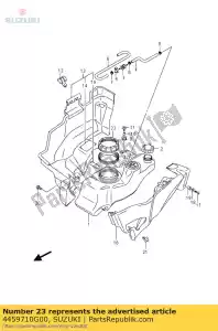 Suzuki 4459710G00 retenedor, combustible p - Lado inferior