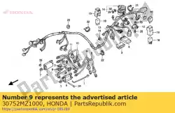 cap assy. 2, hoge spanning van Honda, met onderdeel nummer 30752MZ1000, bestel je hier online: