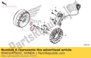 Honda 90402HP5600 rondelle, spéciale, 12,5x30x - La partie au fond
