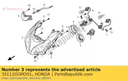Here you can order the no description available at the moment from Honda, with part number 33112GGPD01: