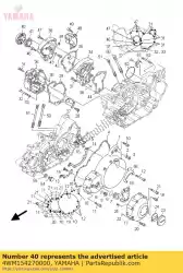 deksel, kap 2 van Yamaha, met onderdeel nummer 4WM154270000, bestel je hier online: