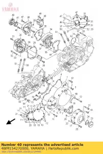 yamaha 4WM154270000 deksel, kap 2 - Onderkant