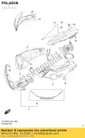 9443314J00, Suzuki, moldura, aire int suzuki gsxr  z uf 30th anniversary moto gp yoshimura special edition gsx r600 r750 gsxr600 gsxr750 750 600 , Nuevo