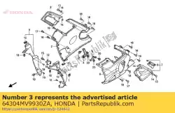 Here you can order the lid set, r. Lower cowl (wl) *type15 * (type15 ) from Honda, with part number 64304MV9930ZA: