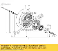 1C002126, Piaggio Group, (michelin) band 110 / 70-16 