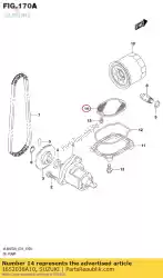 Here you can order the strainer,eng oi from Suzuki, with part number 1652038A10: