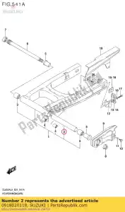 suzuki 0918020118 spacer, rr swgar - Il fondo