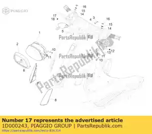 Piaggio Group 1D000243 knipperlicht r - Onderkant