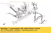 45127MW4000, Honda, tubo, fr. freio honda rvf  r rii rvf750r rvf400r 750 400 , Novo