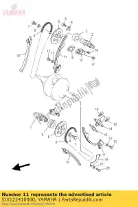 yamaha 5JX122410000 prowadnica, korek 2 - Dół