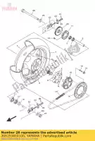 20S253810100, Yamaha, As, wiel yamaha ajs xj  600 2009 2010 2011 2014 2015 2016, Nieuw