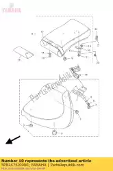 Here you can order the bracket, seat lever 2 from Yamaha, with part number 5PB2475J0000: