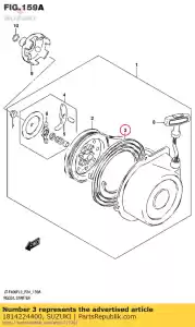 suzuki 1814224400 lente, terugslag - Onderkant