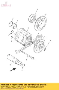 yamaha 934400913900 borgring (36j) - Onderkant