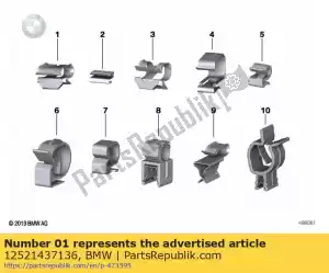 bmw 12521437136 clip - Bottom side