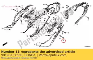 Honda 90103KCY650 bullone, flangia, 8x50 - Il fondo