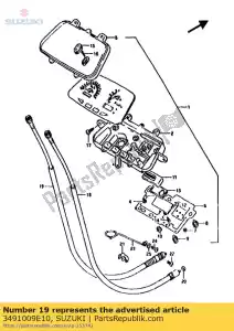 suzuki 3491009E10 cavo, tachimetro - Il fondo