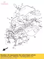 9201M0501200, Yamaha, perno, cabeza de botón yamaha szr 660, Nuevo