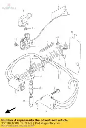 Qui puoi ordinare filo, motorino di avviamento da Suzuki , con numero parte 3381041C00: