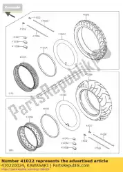 binnenband, 180 / 70-15 (d) vn900b6 van Kawasaki, met onderdeel nummer 410220024, bestel je hier online: