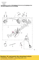 Ici, vous pouvez commander le clé, coupée, badgée auprès de Triumph , avec le numéro de pièce T2500508: