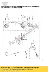 triumph T2500508 key, cut, badged - Bottom side