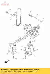 yamaha 5VY134100000 strainer housing assy - Bottom side