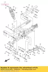 Here you can order the washer, plate from Yamaha, with part number 90201243U900: