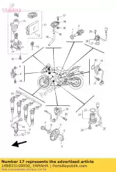 Aquí puede pedir conjunto de bobina de encendido de Yamaha , con el número de pieza 14B823100000: