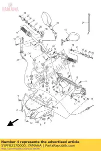 yamaha 5YPF82170000 demper 1 - Onderkant