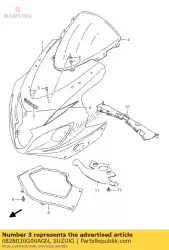 Qui puoi ordinare set di nastri, cowlin da Suzuki , con numero parte 6828030G00AGN: