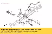 24721MW3670, Honda, arm comp., modifica honda cb 750 1992 1994 1995 1996 1997 1998 1999 2001, Nuovo