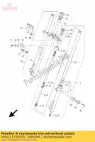 5HN231700000, Yamaha, comp. cilindro, garfo dianteiro yamaha tt r m n p re 90, Novo