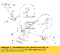 497663, Piaggio Group, right/left throttle twist grip torque aprilia  srv zapm55103, zd4m55104, zapm55104 850 2012 2016 2017 2018 2019, New