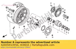 Aqui você pode pedir o flange, comando final em Honda , com o número da peça 42605KV3950: