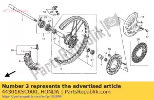 Honda 44301KSC000 as, fr. wiel - Onderkant