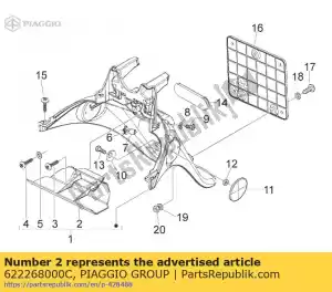 Piaggio Group 622268000C chiusura inferiore paraspruzzi - Il fondo