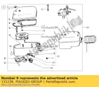 133238, Piaggio Group, tassello di posizionamento vespa px vespa px zapm74100, zapm74101 zapm74200, zapm743d 125 150 200 1985 1992 2007 2008 2011 2016 2017 2018, Nuovo