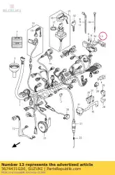 Here you can order the bracket,fuse bo from Suzuki, with part number 3674431G00:
