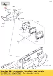 Aquí puede pedir tuerca hexagonal común de Kawasaki , con el número de pieza 311AB0500: