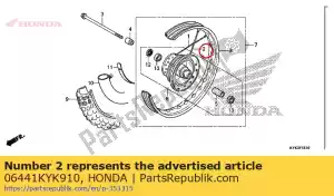 honda 06441KYK910 nessuna descrizione disponibile - Il fondo